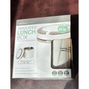 NEW Insulated Lunch Box Hot Cold Stainless Steel Screw Top Lid Soup Salad